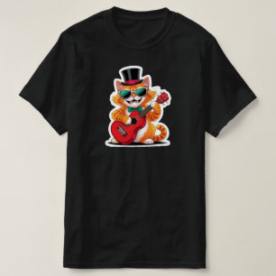 T-shirt Serenade de chat Ukulele