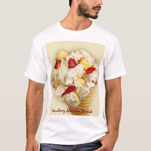 T-shirt Sérénade de tarte sablée de fraise (Devant)