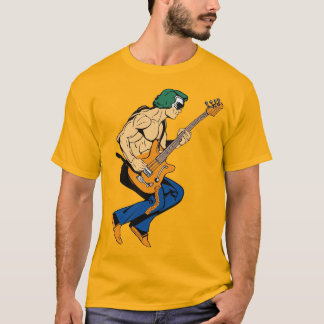 T-shirt Sérénade épicée : Sticker Guitariste Piment Poivre
