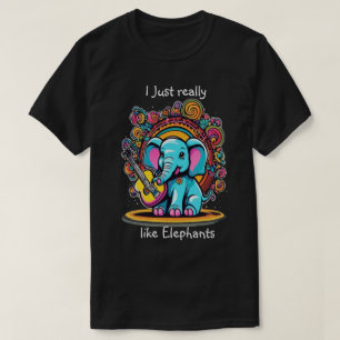 T-shirt Sérénade mélodique Trunk J'aime vraiment l'éléphan