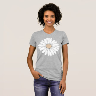 T-shirt Serene Bloom: Delicate Fine Line Botanical Art