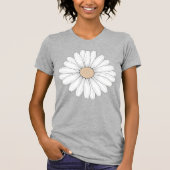T-shirt Serene Bloom: Delicate Fine Line Botanical Art (Devant)