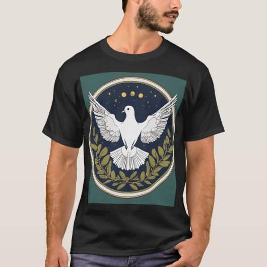T-shirt Serene Dove Peace (Devant)