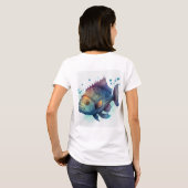 T-shirt "Serene Waters : Conception Artistique de Poisson  (Dos entier)