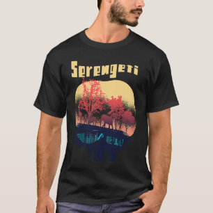 T-shirt Serengeti Afrique Safari Elephant Parc National Bi