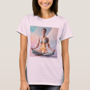 T-shirt Sérénité dans la méditation - Flux d'énergie spiri