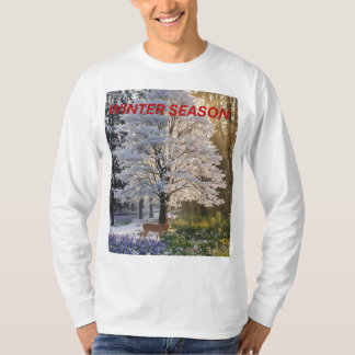 T-shirt "Sérénité de l'hiver : la fleur rencontre le gel B