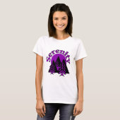 T-shirt SERENITY | Quota Modern Black Purple Moon Tree (Devant entier)