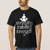 T-shirt Serenity Stability Strength (Devant)