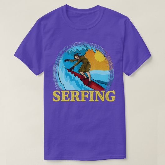 T-shirt Serf Funny Surf Serf Médiéval Paysan (Design devant)