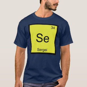T-shirt Sergeï Élément de chimie Tableau périodique des él