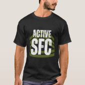 T-shirt Sergent Actif De Première Classe En Service Sfc (Devant)