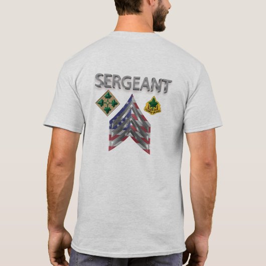 T-shirt Sergent de la 4e division d'infanterie (Dos)