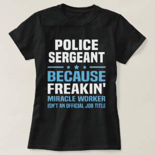 T-shirt Sergent de police