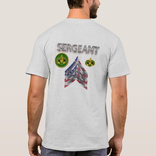 T-shirt Sergent du 3e régiment de cavalerie blindé (Dos)