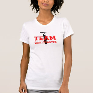 T-shirt Sergent instructeur rouge d'équipe avec la foreus
