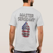T-shirt Sergent-maître, grade personnalisé (Dos)