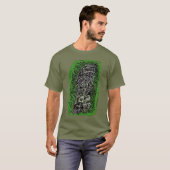 T-shirt Sergent Zombie, par Brian Benson (Devant entier)