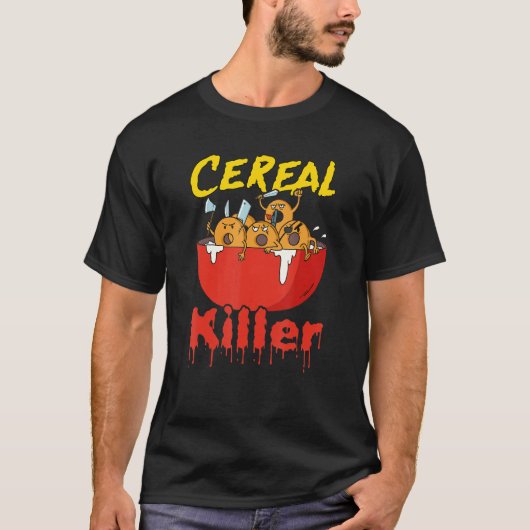 T-shirt Serial Killer Parodie, Cereal Killer (Devant)