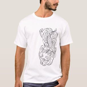 T-shirt Série 2 poissons de Koi du schéma T