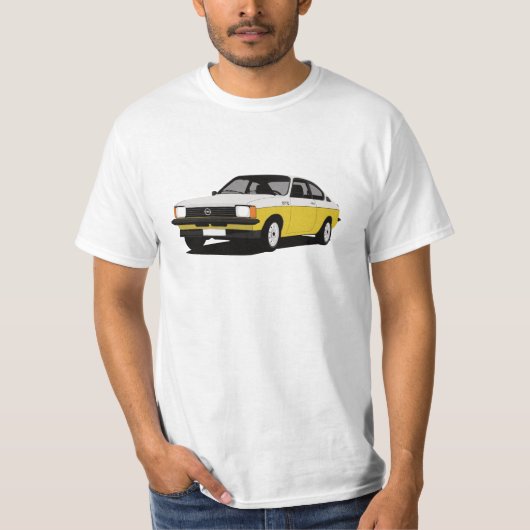 T-shirt Série d'Opel Kadett GT/E. c. - blanc-jaune (Devant)