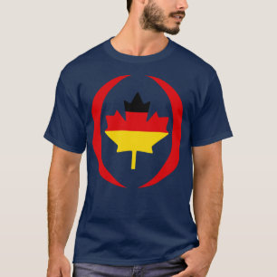 T-shirt Série du drapeau canadien multinational allemand