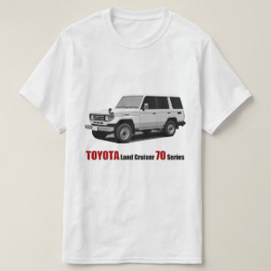 T-shirt Série HZJ77 du croiseur 70 de terre de Toyota