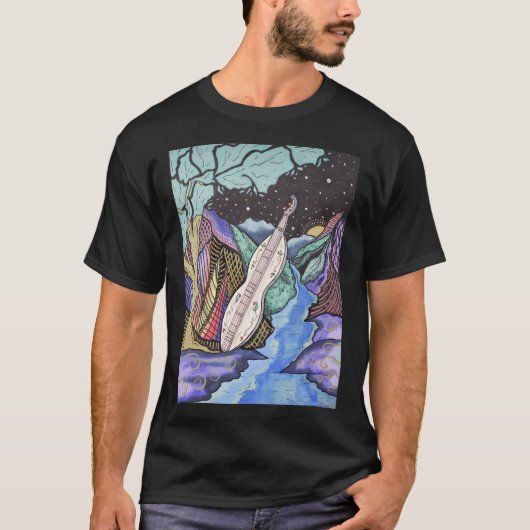 T-shirt Série Mountain Music - Dulcimer (Devant)