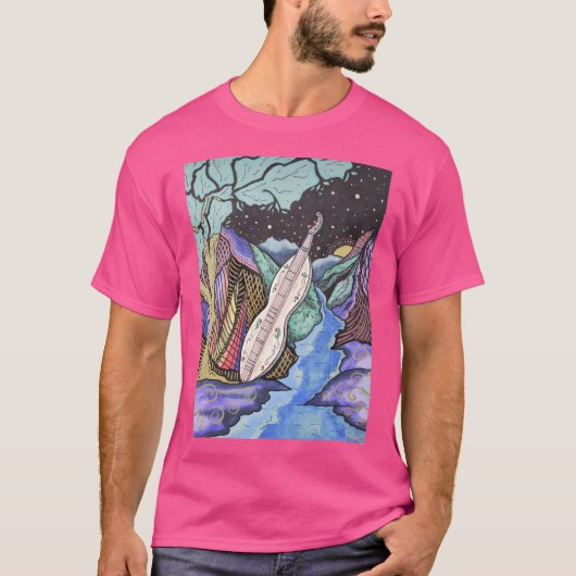 T-shirt Série Mountain Music - Dulcimer (Devant)
