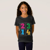 T-Shirt Série numérique 1234 (Devant entier)