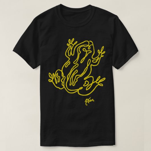 T-shirt Série Southern Corroboree frog Australian YELLOW (Design devant)