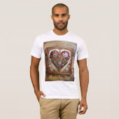 T-shirt Série Steampunk Buff Red Heart (Devant entier)