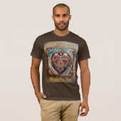 T-shirt Série Steampunk Cœur de Grenade Rubis (Devant entier)