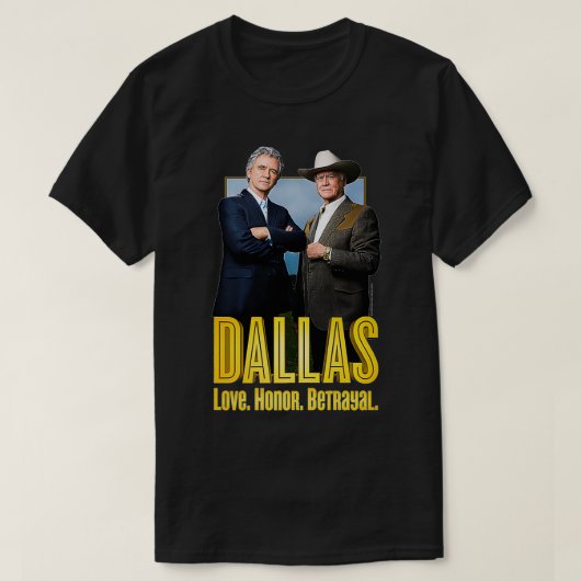 T-shirt Série TV Dallas Big Two Premium (Design devant)