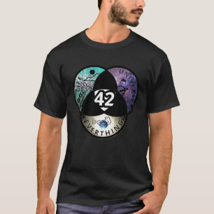 T-shirt Sérieuse plaisanterie, 42 la réponse à l'univers d