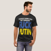 T-shirt Sérieusement anti-poutine (Devant entier)