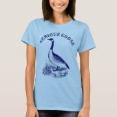 T-shirt Serious Goose Victorian Era Etching Print (Devant)