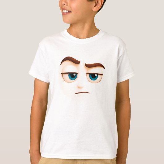 T-shirt Seriously? unimpressed blue eyed big mood (Devant)