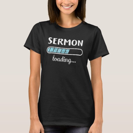 T-shirt Sermon Chargement Famille Amis Humour Positif tend (Devant)