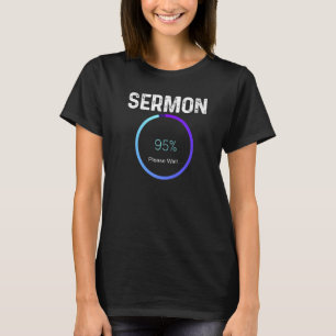 T-shirt Sermon Mens Chargement Pasteur Christian Parish Cl