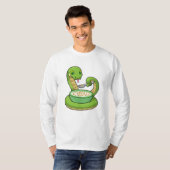 T-shirt Serpent à manger avec Muesli (Devant entier)