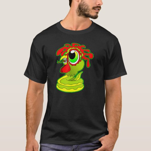 T-shirt Serpent à Poulet Œuvre Originale de Daniel Moore (Devant)