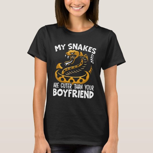 T-shirt Serpent Animal Pet Herpetologist Snake (Devant)