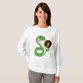 T-shirt Serpent avec beigne (Devant entier)