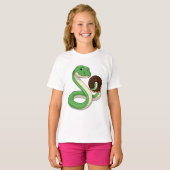 T-shirt Serpent avec beigne (Devant entier)