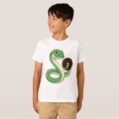 T-shirt Serpent avec beigne (Devant entier)