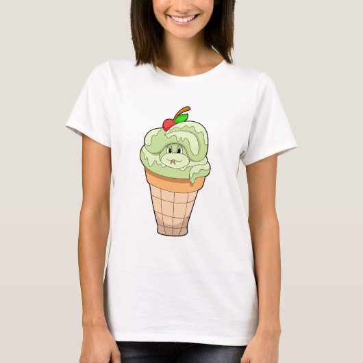 T-shirt Serpent avec cône de glace & Cerise (Devant)