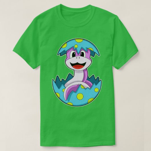 T-shirt Serpent avec coquille d'oeuf (Design devant)