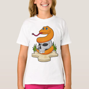 T-shirt Serpent avec crâne