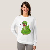 T-shirt Serpent avec cravate de cabot (Devant entier)